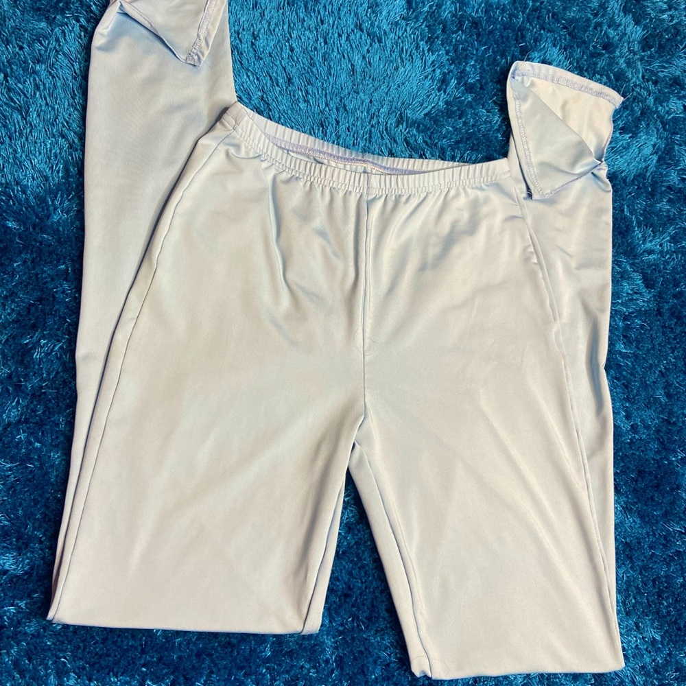 Light blue stretch pants